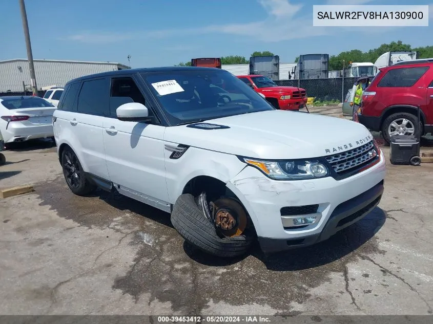 2017 Land Rover Range Rover Sport 3.0L V6 Supercharged Hse VIN: SALWR2FV8HA130900 Lot: 39453412