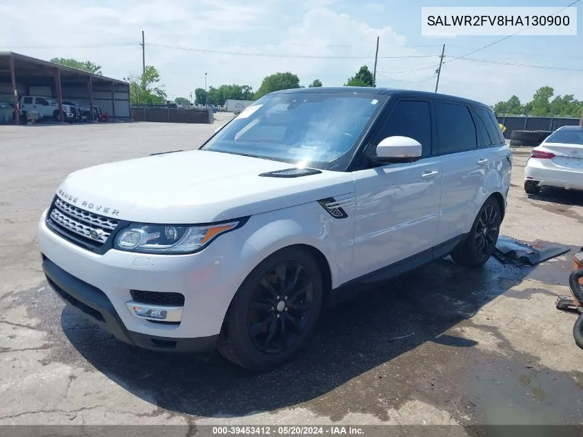 2017 Land Rover Range Rover Sport 3.0L V6 Supercharged Hse VIN: SALWR2FV8HA130900 Lot: 39453412