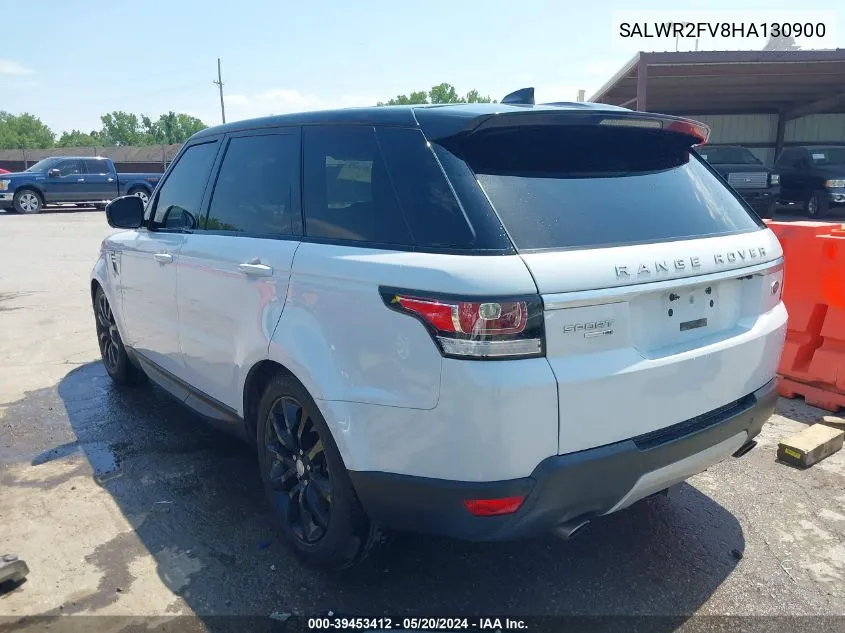 2017 Land Rover Range Rover Sport 3.0L V6 Supercharged Hse VIN: SALWR2FV8HA130900 Lot: 39453412