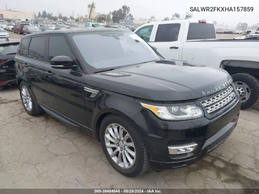 2017 Land Rover Range Rover Sport 3.0L V6 Turbocharged Diesel Hse Td6 VIN: SALWR2FKXHA157859 Lot: 39484045