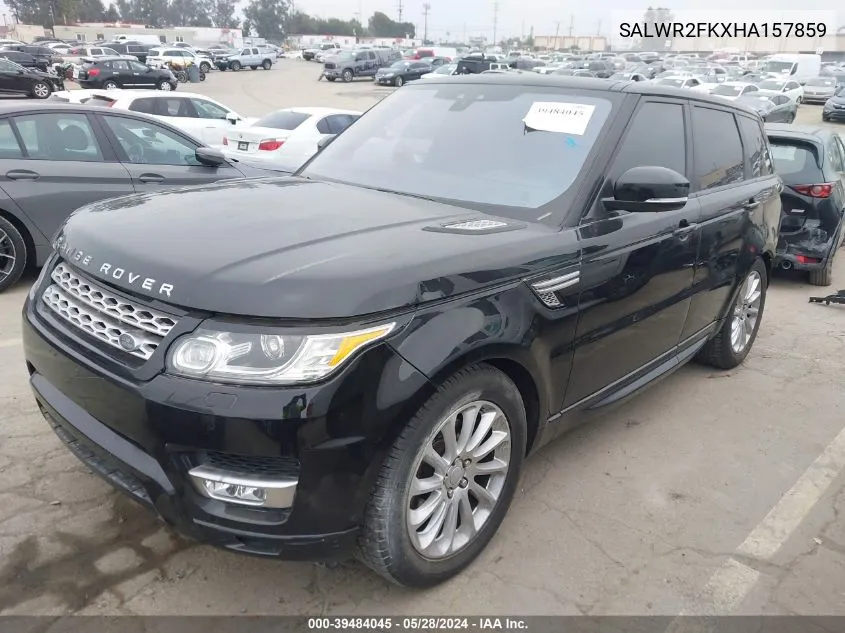 SALWR2FKXHA157859 2017 Land Rover Range Rover Sport 3.0L V6 Turbocharged Diesel Hse Td6