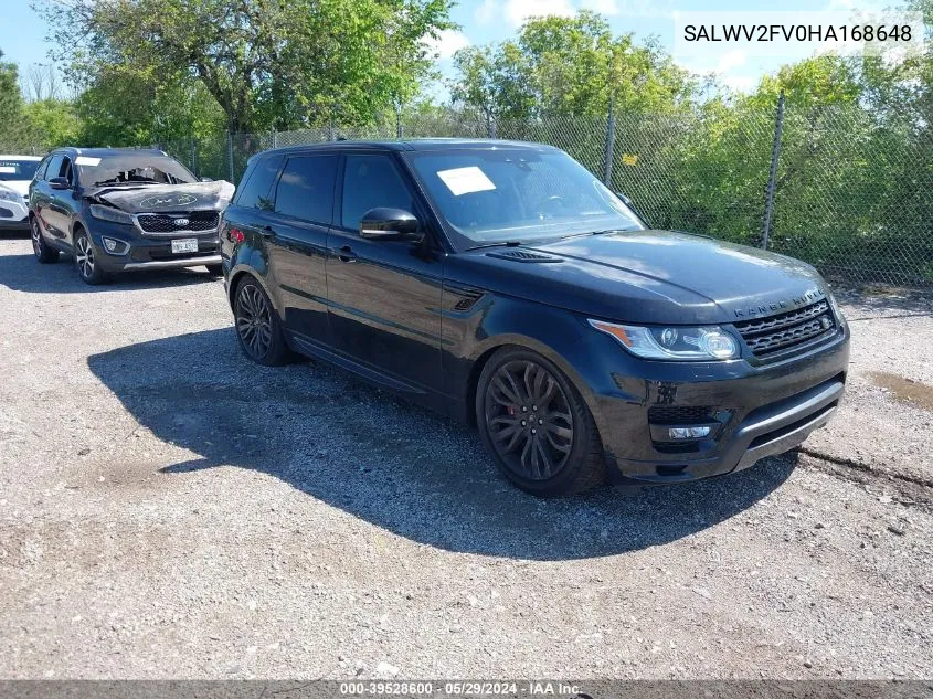 SALWV2FV0HA168648 2017 Land Rover Range Rover Sport 3.0L V6 Supercharged Hse Dynamic