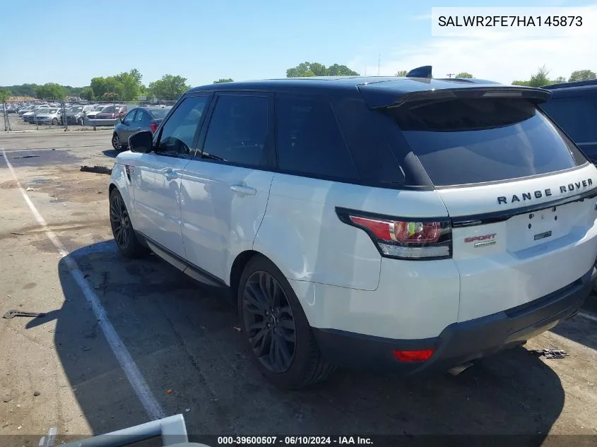 2017 Land Rover Range Rover Sport 5.0L V8 Supercharged/5.0L V8 Supercharged Dynamic VIN: SALWR2FE7HA145873 Lot: 39600507