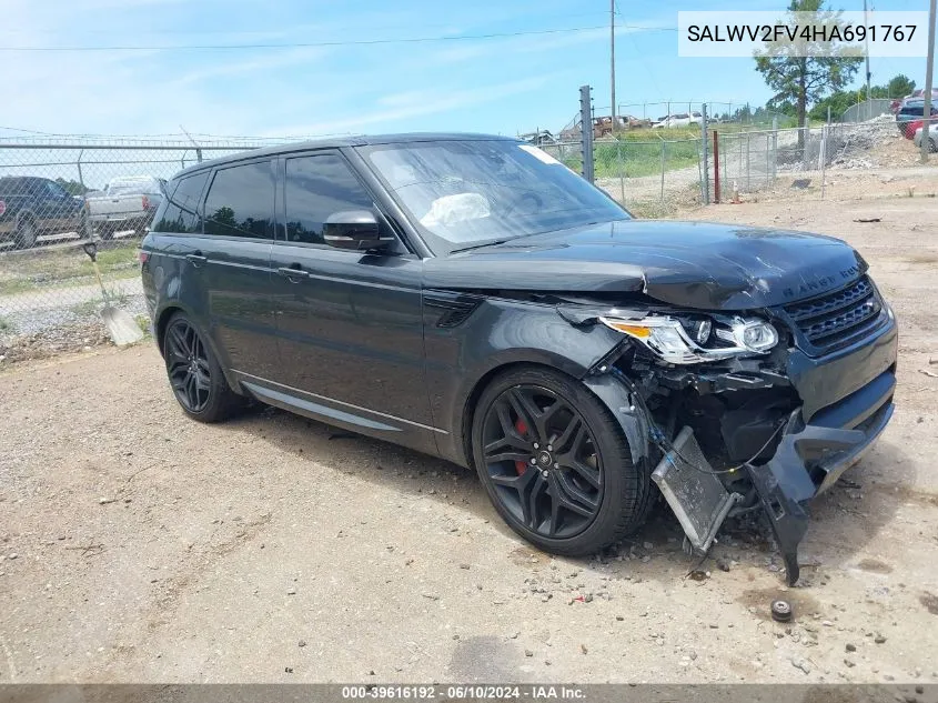 2017 Land Rover Range Rover Sport 3.0L V6 Supercharged Hse Dynamic VIN: SALWV2FV4HA691767 Lot: 39616192