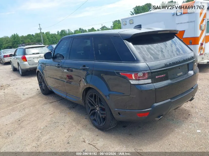 2017 Land Rover Range Rover Sport 3.0L V6 Supercharged Hse Dynamic VIN: SALWV2FV4HA691767 Lot: 39616192