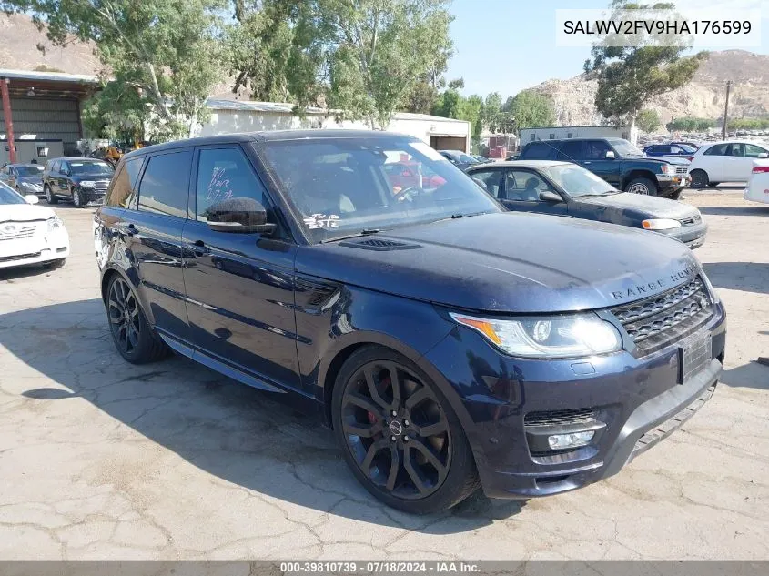 2017 Land Rover Range Rover Sport 3.0L V6 Supercharged Hse Dynamic VIN: SALWV2FV9HA176599 Lot: 39810739