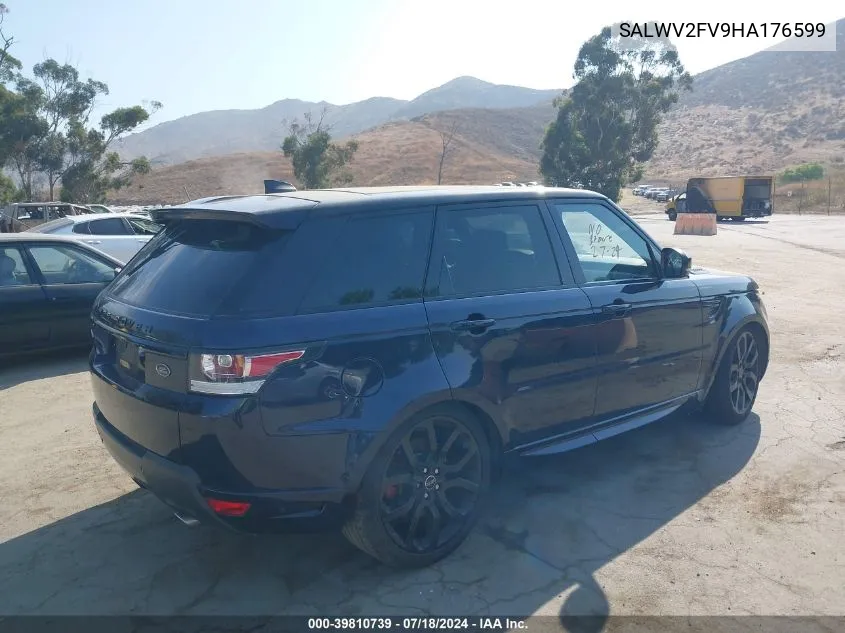 2017 Land Rover Range Rover Sport 3.0L V6 Supercharged Hse Dynamic VIN: SALWV2FV9HA176599 Lot: 39810739