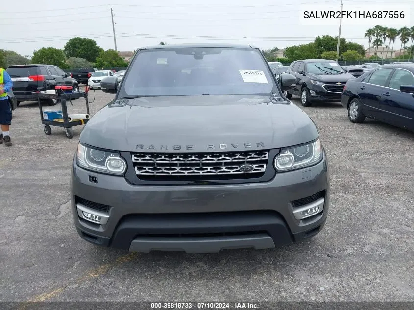 2017 Land Rover Range Rover Sport 3.0L V6 Turbocharged Diesel Hse Td6 VIN: SALWR2FK1HA687556 Lot: 39818733