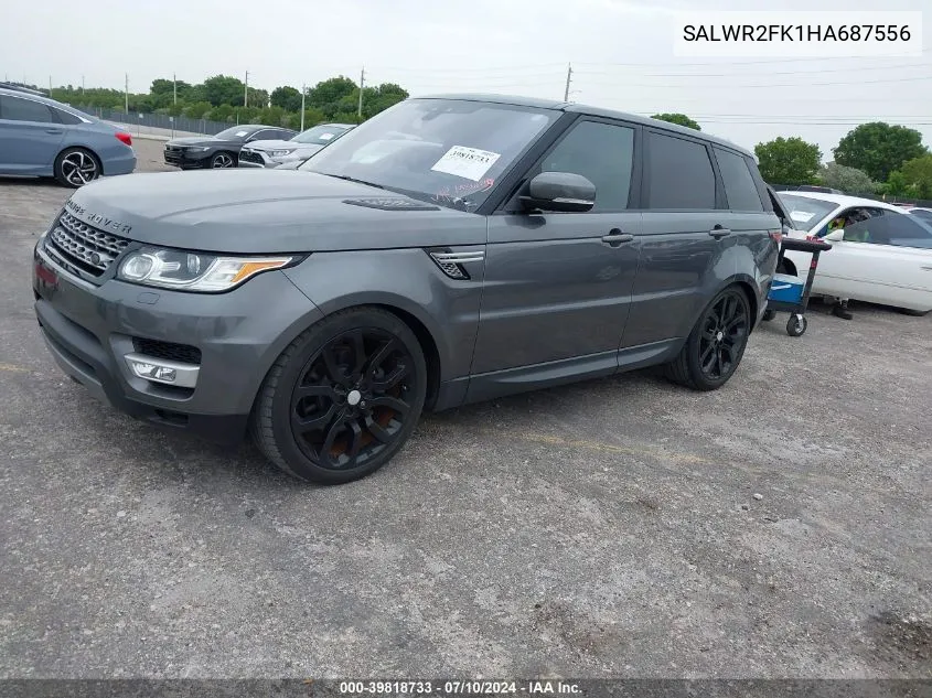 SALWR2FK1HA687556 2017 Land Rover Range Rover Sport 3.0L V6 Turbocharged Diesel Hse Td6