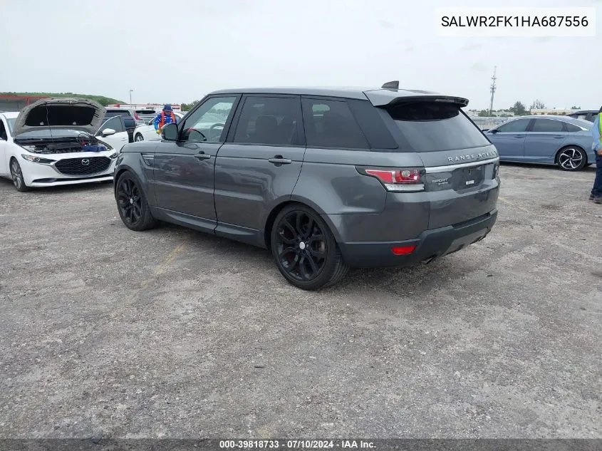 SALWR2FK1HA687556 2017 Land Rover Range Rover Sport 3.0L V6 Turbocharged Diesel Hse Td6