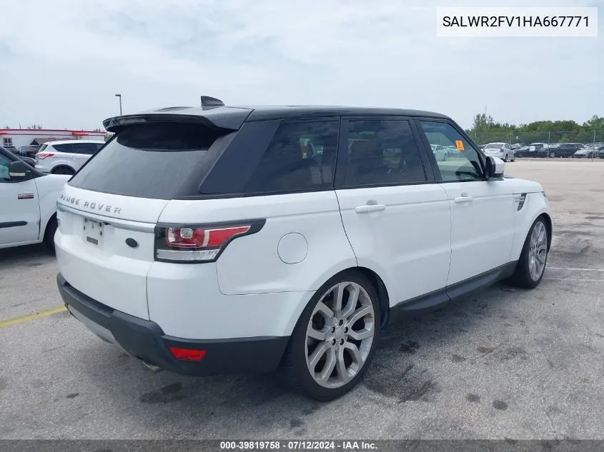 SALWR2FV1HA667771 2017 Land Rover Range Rover Sport Hse