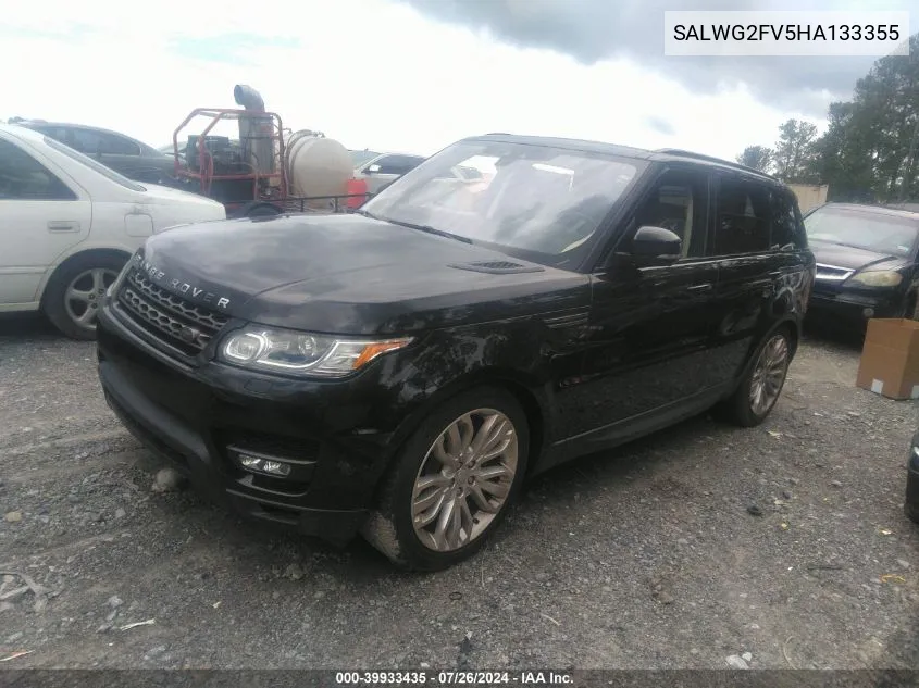 2017 Land Rover Range Rover Sport 3.0L V6 Supercharged Se VIN: SALWG2FV5HA133355 Lot: 39933435