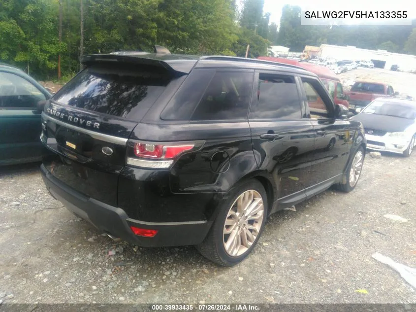 SALWG2FV5HA133355 2017 Land Rover Range Rover Sport 3.0L V6 Supercharged Se