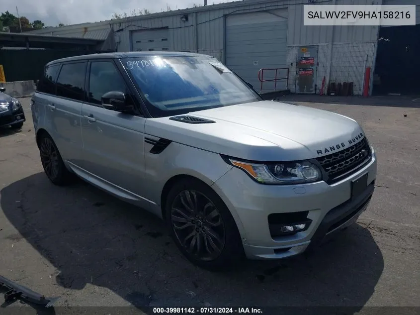 SALWV2FV9HA158216 2017 Land Rover Range Rover Sport 3.0L V6 Supercharged Hse Dynamic