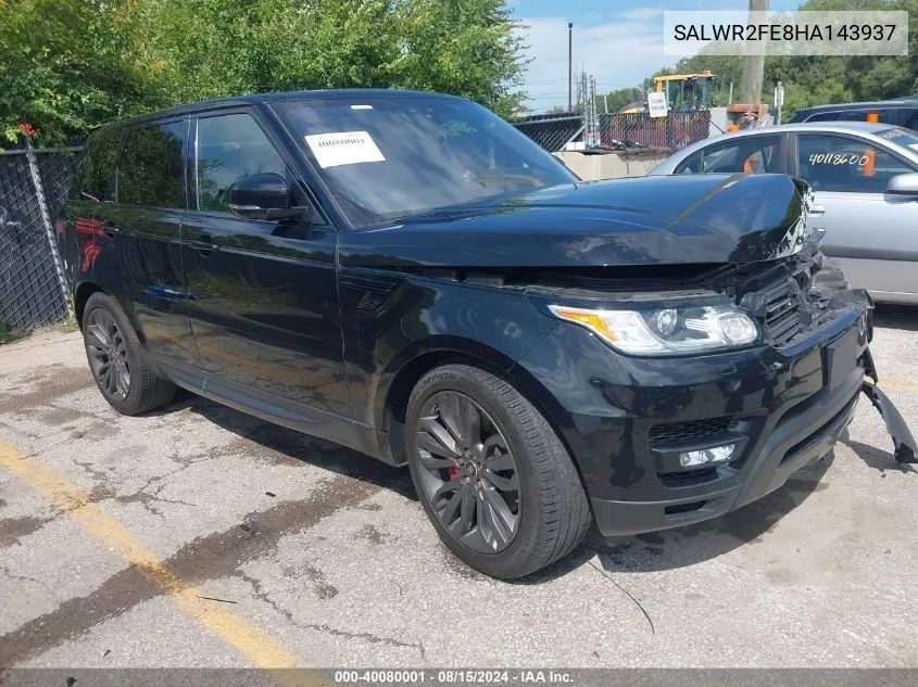 2017 Land Rover Range Rover Sport 5.0L V8 Supercharged/5.0L V8 Supercharged Dynamic VIN: SALWR2FE8HA143937 Lot: 40080001