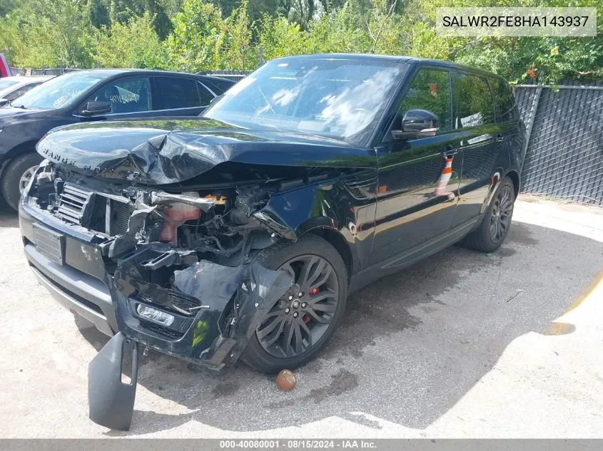 2017 Land Rover Range Rover Sport 5.0L V8 Supercharged/5.0L V8 Supercharged Dynamic VIN: SALWR2FE8HA143937 Lot: 40080001