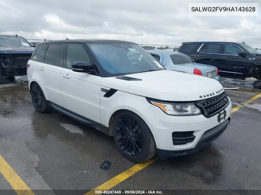 SALWG2FV9HA143628 2017 Land Rover Range Rover Sport 3.0L V6 Supercharged Se