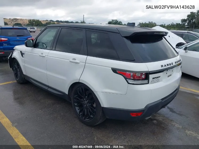 SALWG2FV9HA143628 2017 Land Rover Range Rover Sport 3.0L V6 Supercharged Se