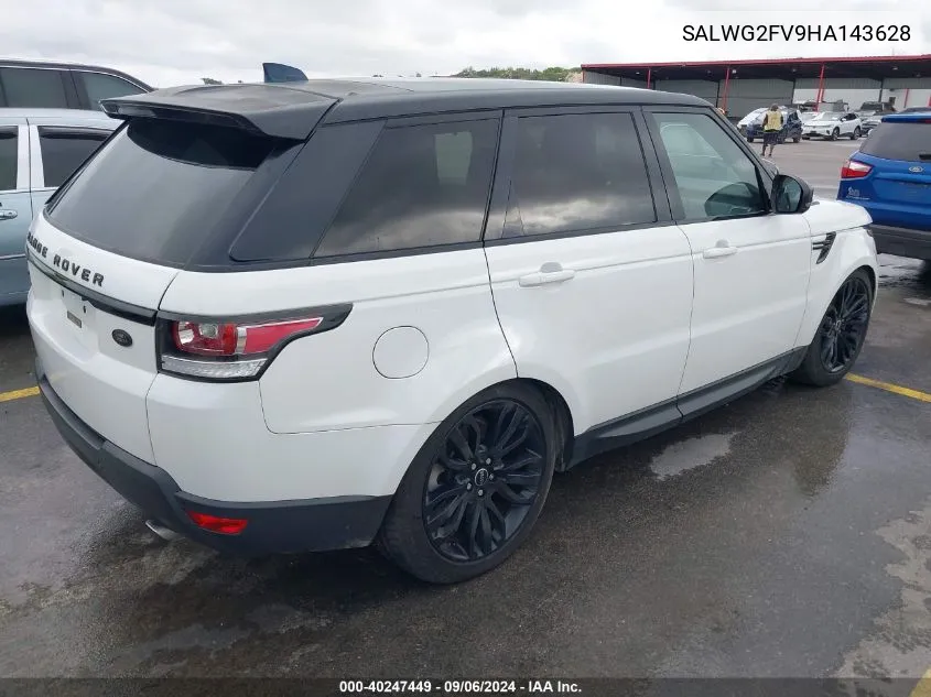 SALWG2FV9HA143628 2017 Land Rover Range Rover Sport 3.0L V6 Supercharged Se