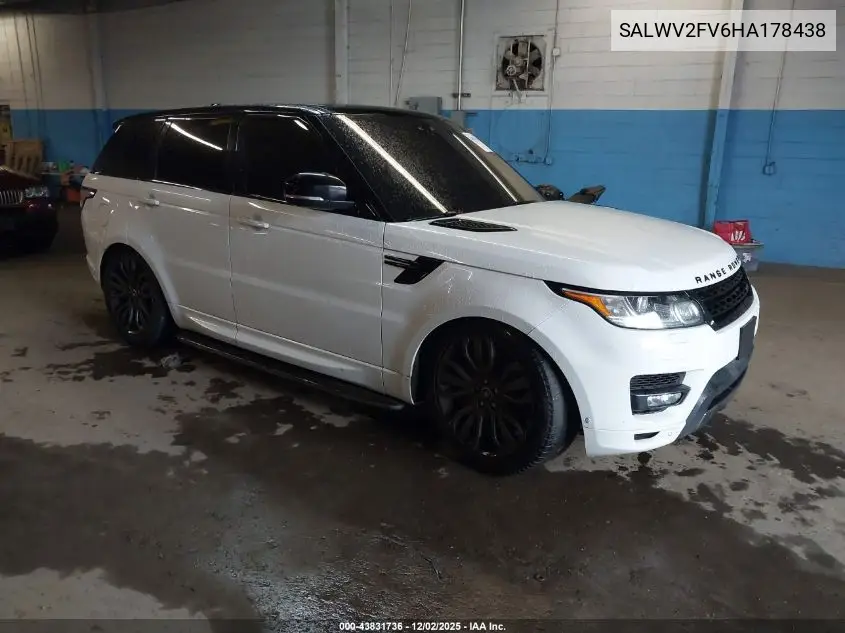 SALWV2FV6HA178438 2017 Land Rover Range Rover Sport 3.0L V6 Supercharged Hse Dynamic