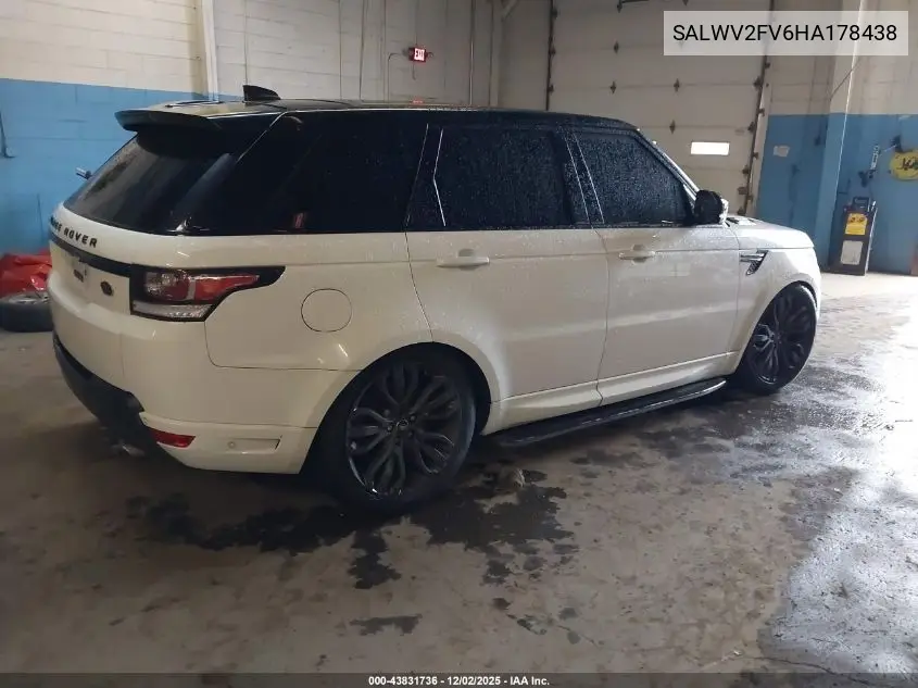 SALWV2FV6HA178438 2017 Land Rover Range Rover Sport 3.0L V6 Supercharged Hse Dynamic
