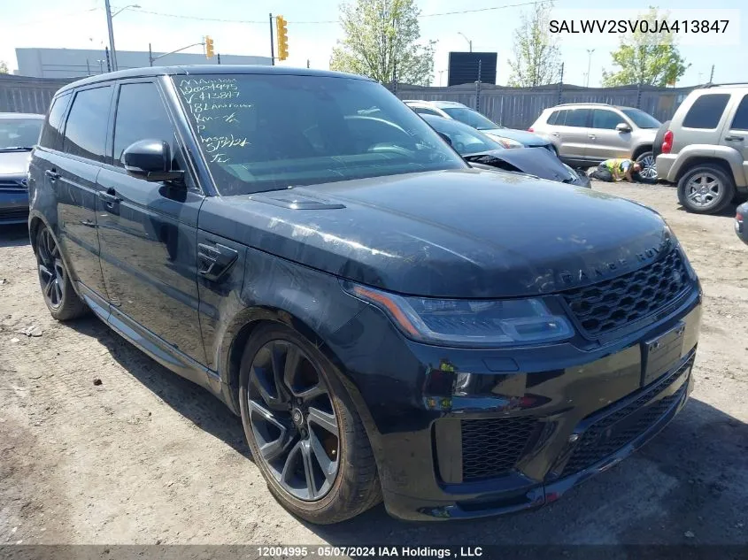 2018 Land Rover Range Rover Sport Hse Dynamic VIN: SALWV2SV0JA413847 Lot: 12004995