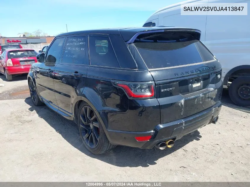 SALWV2SV0JA413847 2018 Land Rover Range Rover Sport Hse Dynamic