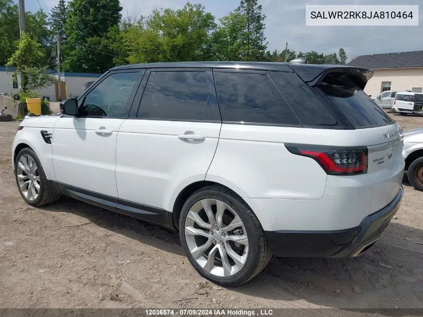 SALWR2RK8JA810464 2018 Land Rover Range Rover Sport