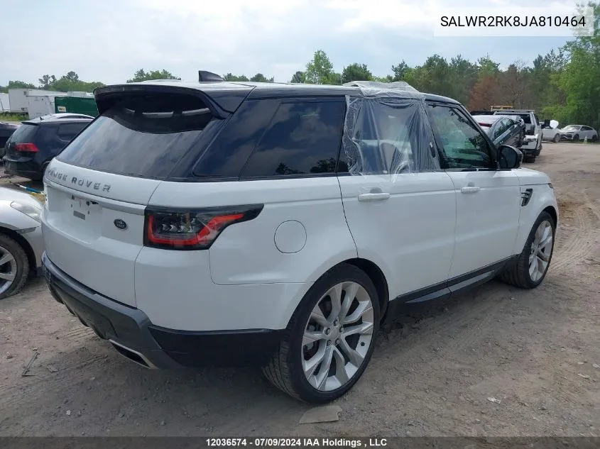 SALWR2RK8JA810464 2018 Land Rover Range Rover Sport