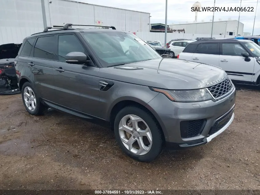 2018 Land Rover Range Rover Sport Hse VIN: SALWR2RV4JA406622 Lot: 37894551