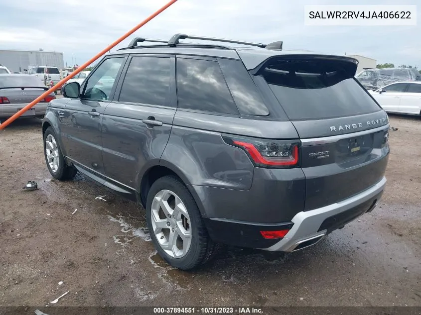 SALWR2RV4JA406622 2018 Land Rover Range Rover Sport Hse