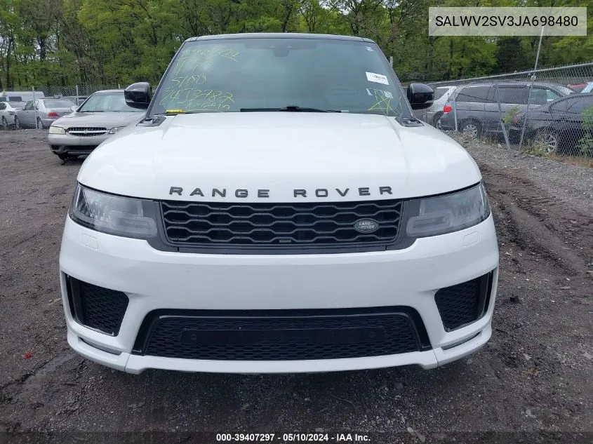 SALWV2SV3JA698480 2018 Land Rover Range Rover Sport Hse Dynamic