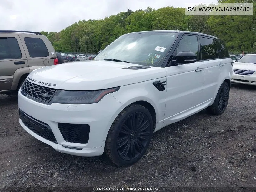 SALWV2SV3JA698480 2018 Land Rover Range Rover Sport Hse Dynamic