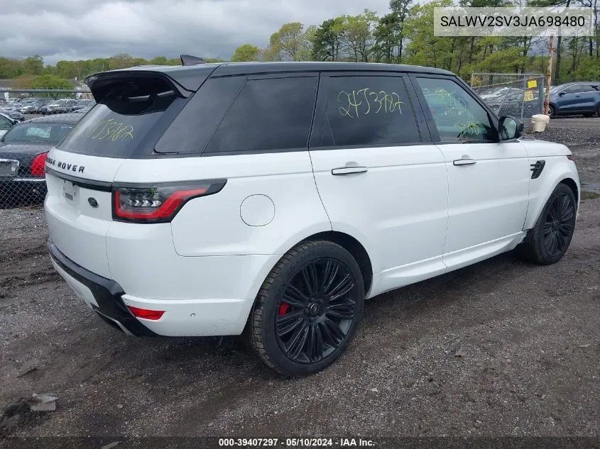 2018 Land Rover Range Rover Sport Hse Dynamic VIN: SALWV2SV3JA698480 Lot: 39407297