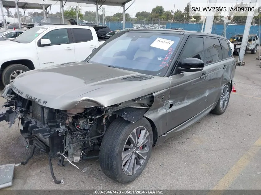 SALWV2SV5JA409700 2018 Land Rover Range Rover Sport Hse Dynamic