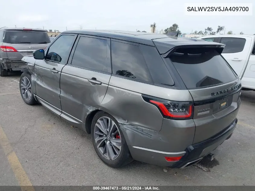 SALWV2SV5JA409700 2018 Land Rover Range Rover Sport Hse Dynamic