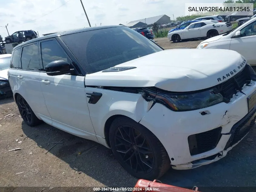 2018 Land Rover Range Rover Sport Supercharged/Supercharged Dynamic VIN: SALWR2RE4JA812545 Lot: 39475443