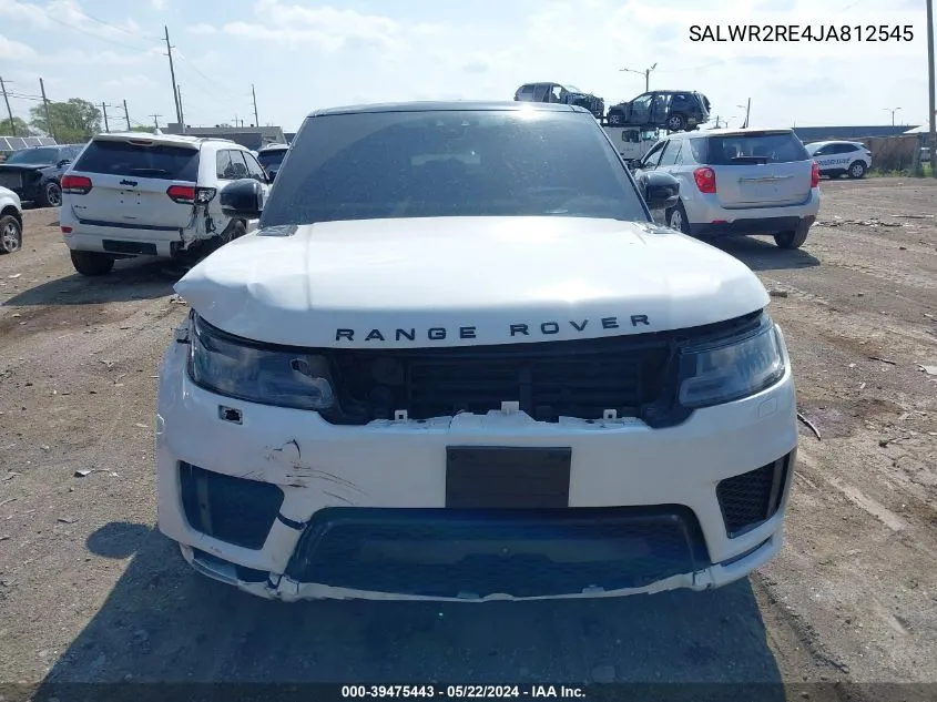 2018 Land Rover Range Rover Sport Supercharged/Supercharged Dynamic VIN: SALWR2RE4JA812545 Lot: 39475443