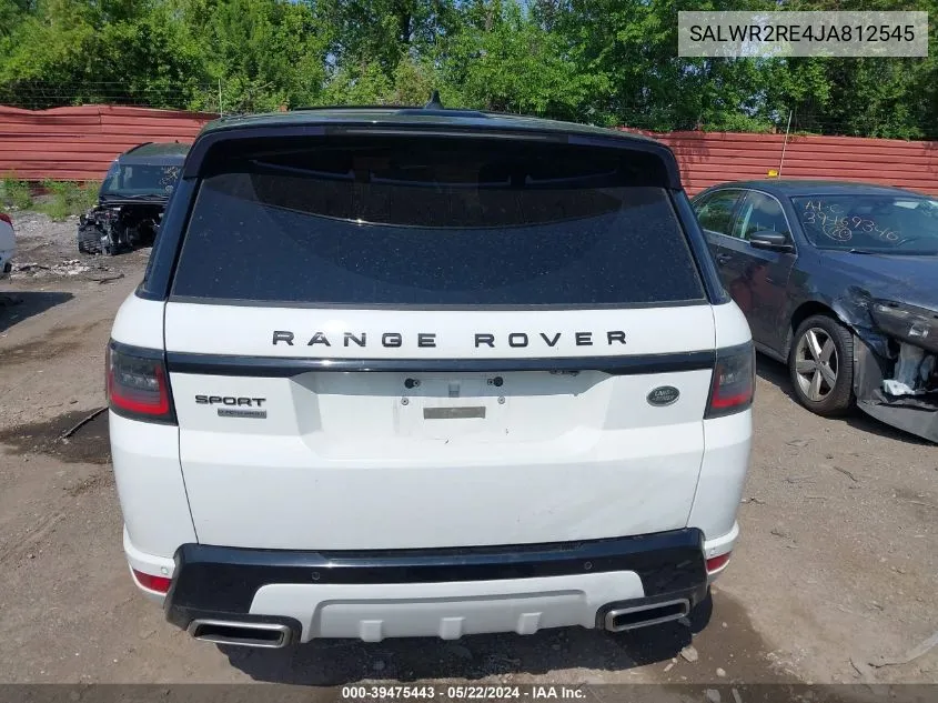 2018 Land Rover Range Rover Sport Supercharged/Supercharged Dynamic VIN: SALWR2RE4JA812545 Lot: 39475443