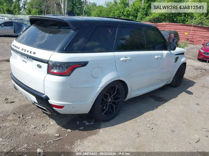 2018 Land Rover Range Rover Sport Supercharged/Supercharged Dynamic VIN: SALWR2RE4JA812545 Lot: 39475443