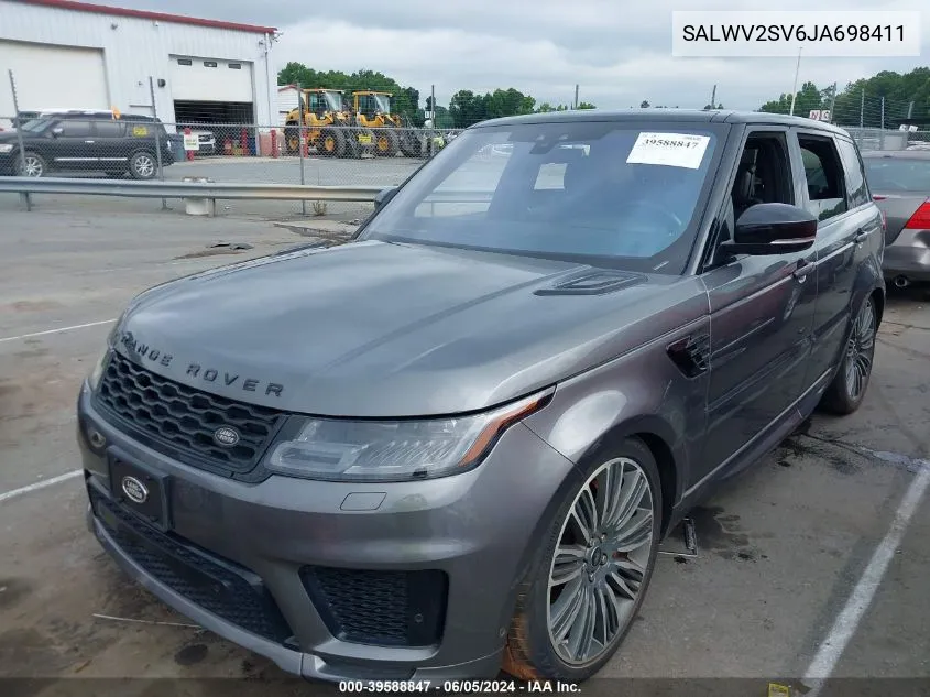 SALWV2SV6JA698411 2018 Land Rover Range Rover Sport Hse Dynamic