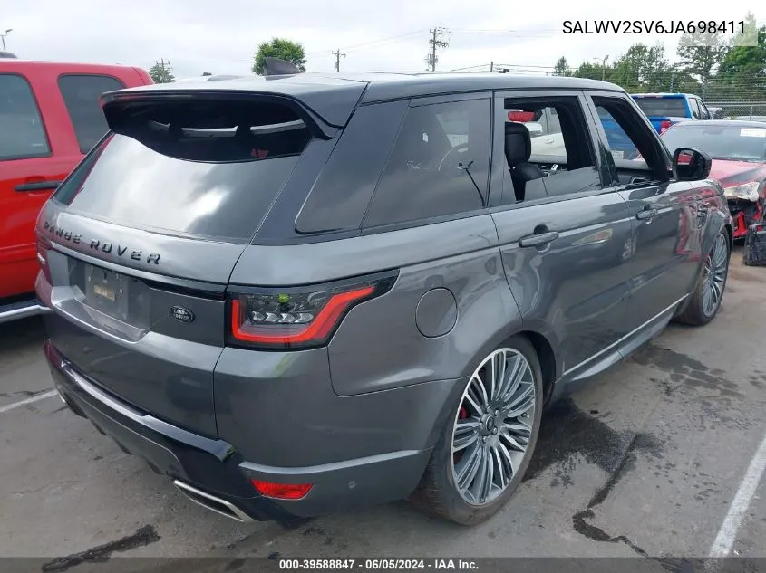 SALWV2SV6JA698411 2018 Land Rover Range Rover Sport Hse Dynamic