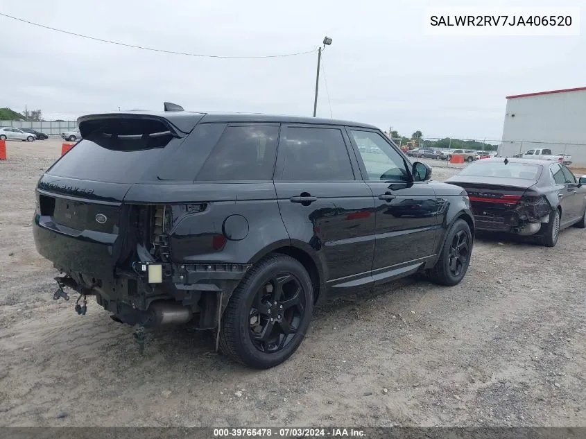 SALWR2RV7JA406520 2018 Land Rover Range Rover Sport Hse