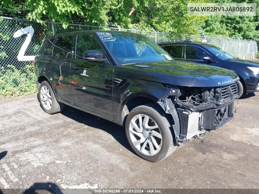 SALWR2RV1JA805892 2018 Land Rover Range Rover Sport Hse