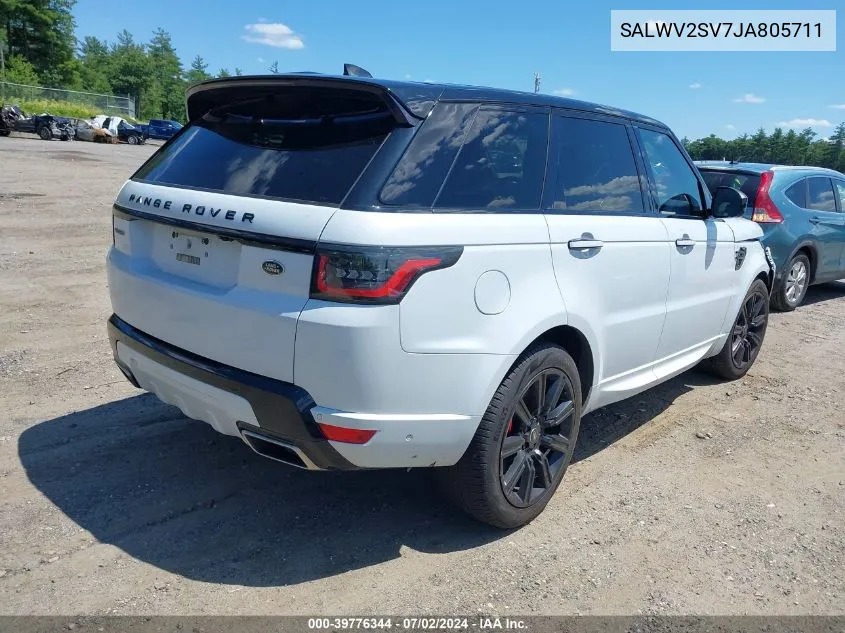 SALWV2SV7JA805711 2018 Land Rover Range Rover Sport Hse Dynamic