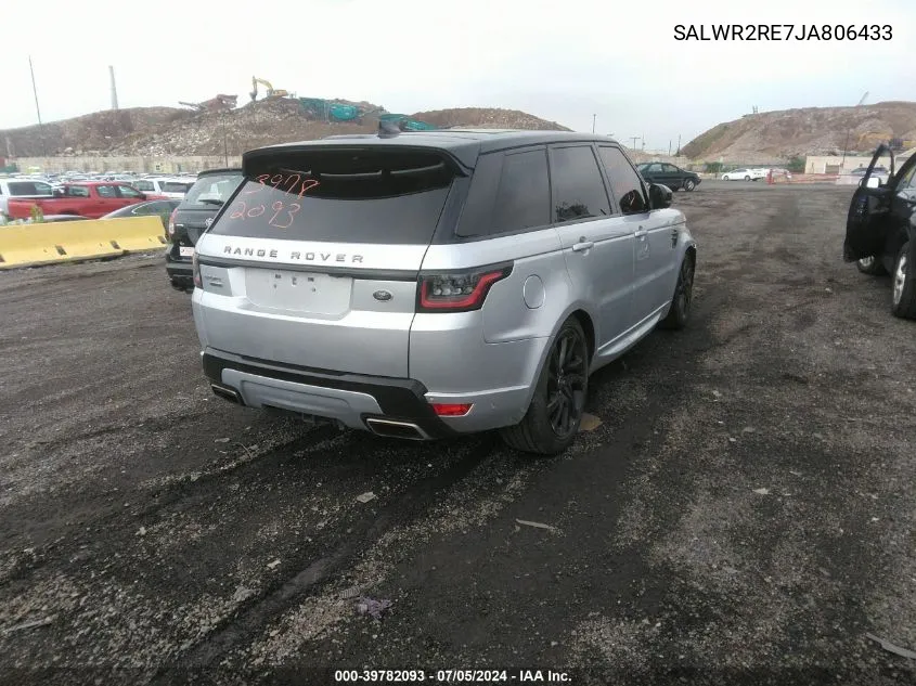 2018 Land Rover Range Rover Sport Supercharged/Supercharged Dynamic VIN: SALWR2RE7JA806433 Lot: 39782093