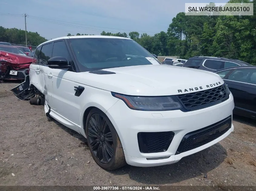 SALWR2RE8JA805100 2018 Land Rover Range Rover Sport Supercharged Dynamic