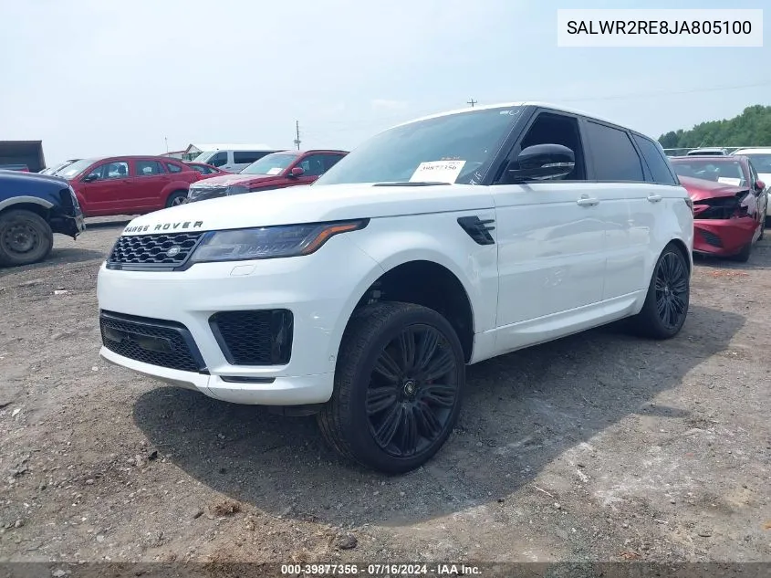 SALWR2RE8JA805100 2018 Land Rover Range Rover Sport Supercharged Dynamic