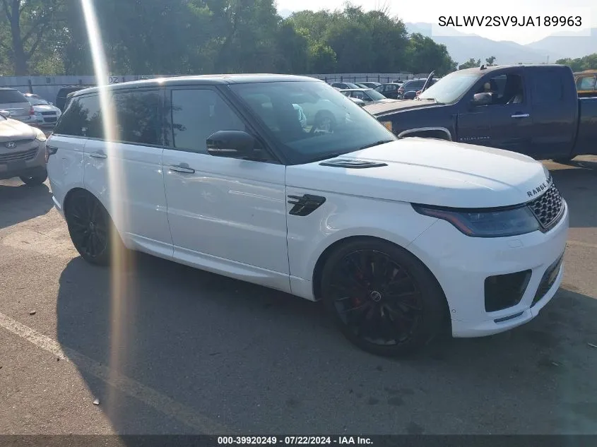 SALWV2SV9JA189963 2018 Land Rover Range Rover Sport Hse Dynamic