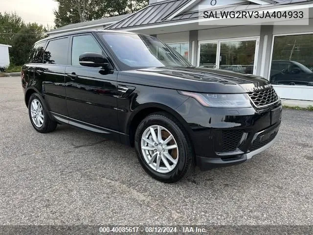 2018 Land Rover Range Rover Sport Se VIN: SALWG2RV3JA404933 Lot: 40085617